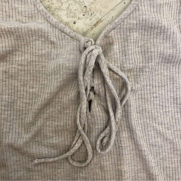 Lace Up Ribbed Tank - Picture 10 of 11